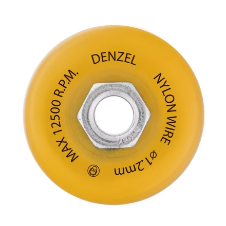 Щетка для УШМ, 75 мм, Чашка, нейлоновая щетина, М14, Denzel 74465 купить в Нижневартовске