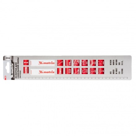 Полотна универсальные для сабельной пилы S1222VF   275/1,8-2,5мм Bimetal 2штуки  PRO Matrix 782003 купить в Нижневартовске