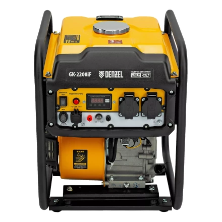 Генератор инверторный DENZEL GK-2200iF, 2,2 кВт, 230 В, ручной старт купить в Нижневартовске