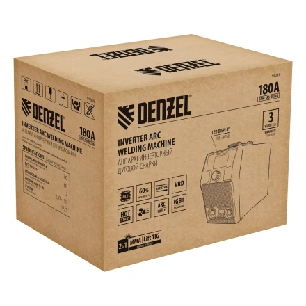 Аппарат инвертор. дуговой сварки Denzel SDR-185 Ultra, 180 А, ПВ 60% 94359 купить в Нижневартовске