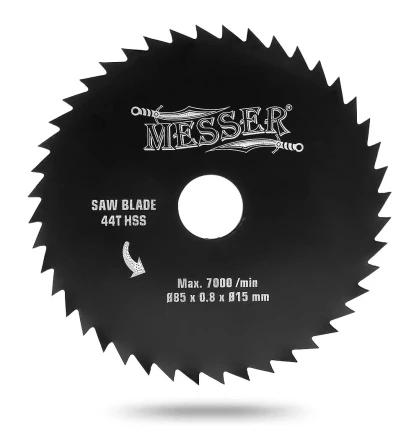 Диск HSS 85х15х0,8 мм 44T  универсальный для циркулярной мини-пилы MESSER М200 купить в Нижневартовске