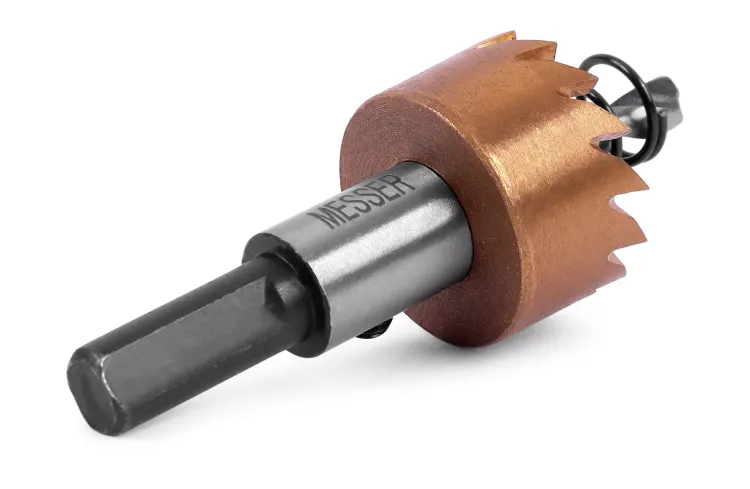 HSS-TiN коронка MESSER  22мм с центр. сверлом и толкающей пружиной для  лист. материала  до 2 мм ц/х купить в Нижневартовске