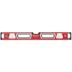 Уровень алюминиевый магнитный 1000 мм с зеркальным глазком MATRIX 2 компонентные рукоятки артикул 34733