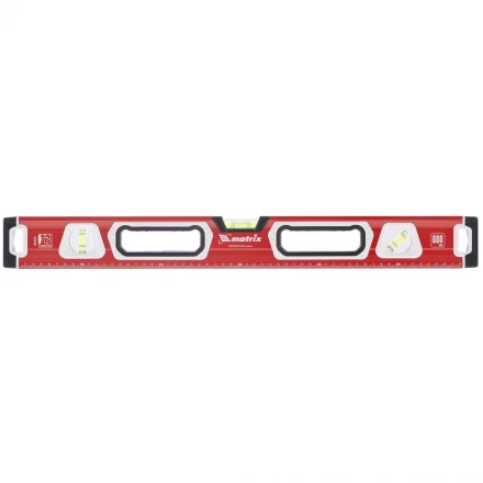 Уровень алюминиевый магнитный 1000 мм с зеркальным глазком MATRIX 2 компонентные рукоятки артикул 34733 купить в Нижневартовске