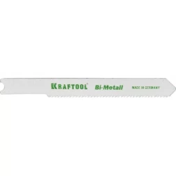 Полотна KRAFTOOL, U118AF, для эл/лобзика, Bi-Metall, по металлу (1,5-2мм), US-хвост., шаг 1,2мм, 55мм, 2шт 159655-1,2