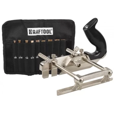 Рубанок KRAFTOOL "EXPERT" металлический для специальных работ, модель "A52", 9 ножей в комплекте, 210мм 1-18541-H9_z01 купить в Нижневартовске