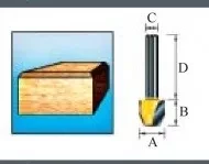 Фреза для прямого и наклонного фрезерования Makita D-10659 купить в Нижневартовске