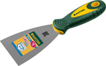 Шпательная лопатка KRAFTOOL с 2-компонент ручк, профилиров нержав полотно, 75мм 10035-075 купить в Нижневартовске