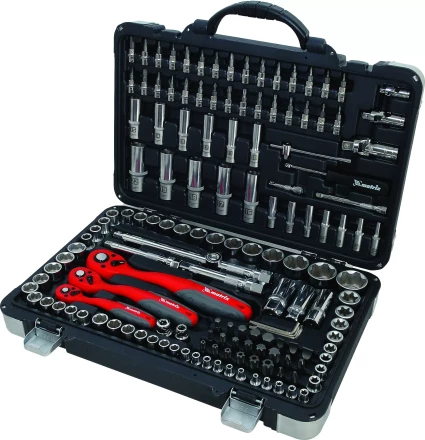 Набор инструмента, 1/4 3/8 1/2 Cr-V S2 усиленный кейс 151 предметов MATRIX PROFESSIONAL 13554 купить в Нижневартовске