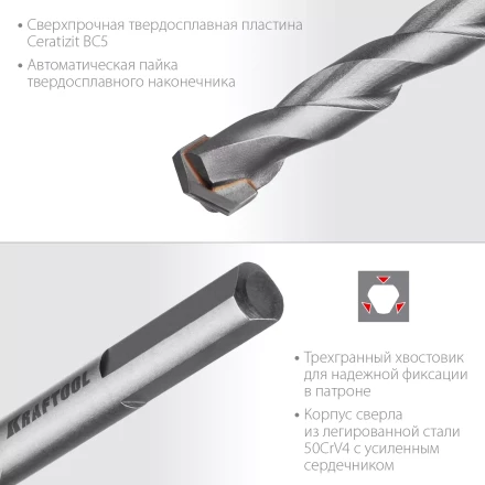 Cверла специальные по твёрдым материалам HARD 29177-120-8 купить в Нижневартовске