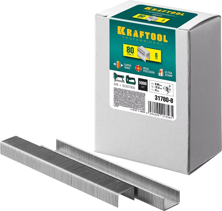 Скобы тип 21GA (80 / Pr A / Senco AT) 5000 шт 31780-8 купить в Нижневартовске