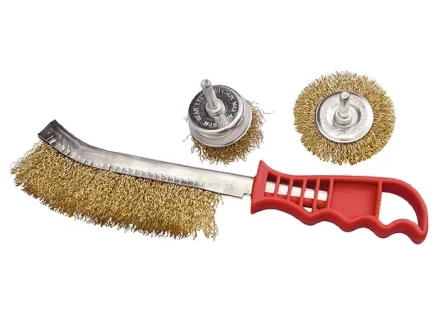 Набор щеток для дрели 3 шт 1 плоская 65 мм 50 мм "чашка" ручная металлическая MATRIX 74484 купить в Нижневартовске