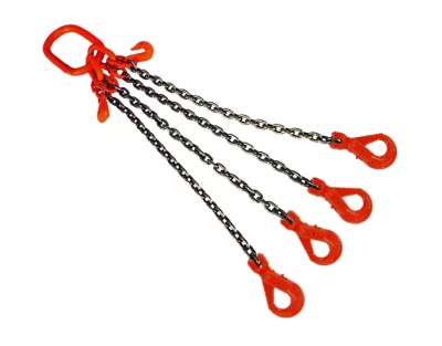Строп цепной TOR 4СЦ г/п 17,0 т 3,0 м с укорачивающими и самозакрывающимися крюками 1016892