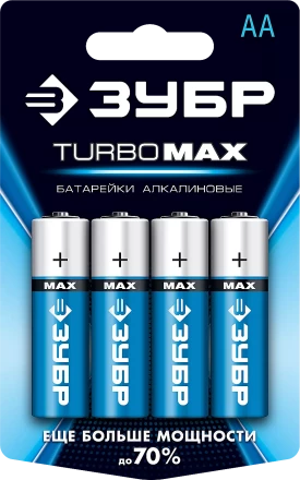 Батарейки TURBO MAX алкалиновые AA 15В серия Без серии купить в Нижневартовске