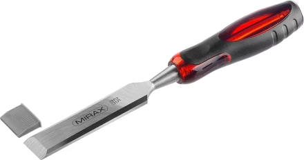 Стамеска MIRAX с двухкомпонентной прозрачной рукояткой, 25мм 1810-25 купить в Нижневартовске