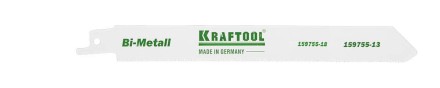 Полотно KRAFTOOL &quot;INDUSTRIE QUALITAT&quot;, S922EF, для эл/ножовки, Bi-Metall, по металлу, шаг 1,4мм, 130мм 159755-13 купить в Нижневартовске