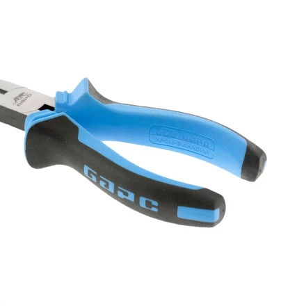 Длинногубцы прямые 160 мм хром-ванадий двухкомпонентные рукоятки БАРС 17195 купить в Нижневартовске