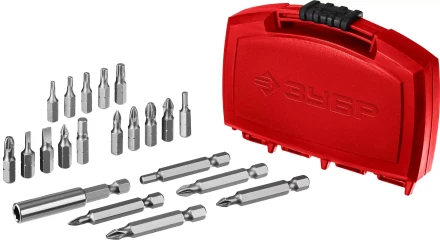 ЗУБР биты МХ-21, CR-V, с магнитным адаптером, набор в компактном ударопрочном боксе (26600-H21) купить в Нижневартовске