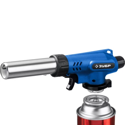 ЗУБР ГП-500, 1300°C, увеличенный выход пламени, газовая горелка с пьезоподжигом на баллон с цанговым соединением, Профессионал (55552) купить в Нижневартовске