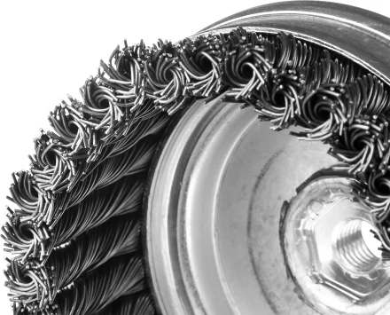 ЗУБР "ПРОФЕССИОНАЛ". Щетка чашечная усиленная для УШМ, плетеные пучки стальной проволоки 0,8мм, 80ммхМ14 35271-080_z02 купить в Нижневартовске