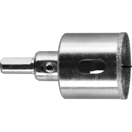 Коронка ЗУБР алмазная в сборе по кафелю, керамике с центрирующим сверлом и имбусовым ключом, зерно 60, 35мм 29850-35 купить в Нижневартовске