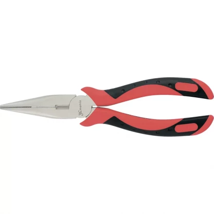 Длинногубцы GRAND 160 мм прямые никелированные двухкомпонентные рукоятки MTX 171369 купить в Нижневартовске