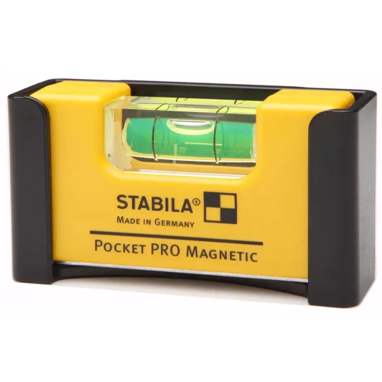 Уровень тип  Pocket Pro Magnetic 70x20x40мм в алюминиевом корпусе с магнитами с V-образным пазом  STABILA купить в Нижневартовске
