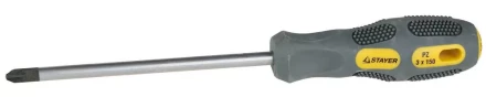 Отвертка STAYER "PROFESSIONAL" "MAX-GRIP" слесарная, Cr-V, намагниченная, PZ №3x150мм 25822-3-150 G купить в Нижневартовске