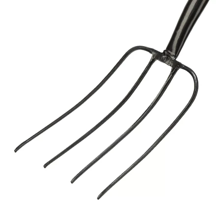 Вилы 4-рогие Сибртех 61379, сенные, кованые, 210х340х1260 мм, деревянный лакированный черенок купить в Нижневартовске