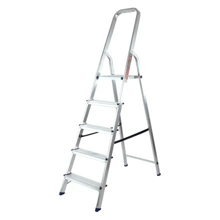Стремянка усиленная MTX 9771477, 5 ступеней, алюминиевая, Россия купить в Нижневартовске