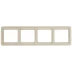 Панель СВЕТОЗАР "ГАММА" четверная горизонтальная, цвет бежевый SV-54150-B купить в Нижневартовске