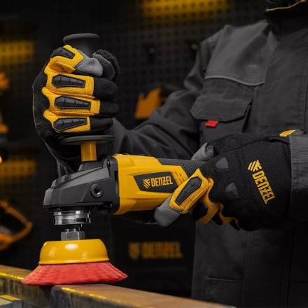 Щетка для УШМ Denzel, 100 мм, Чашка, нейлоновая щетина, М14, 74469 купить в Нижневартовске