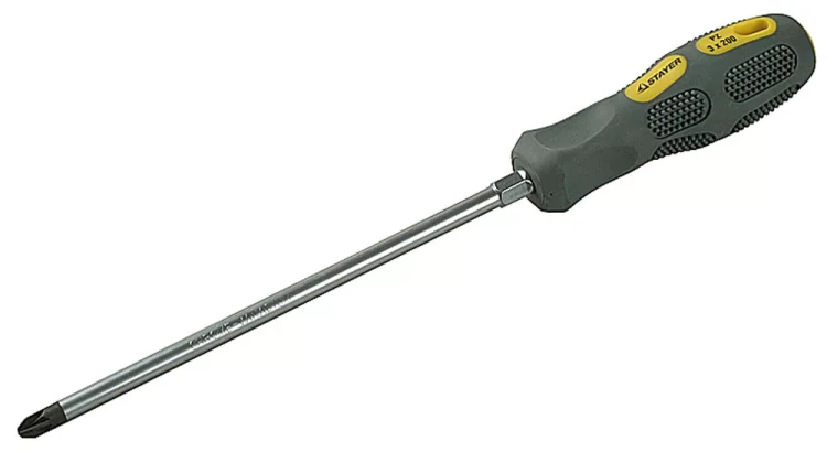 Отвертка STAYER "MAX-GRIP" Regular, Cr-V, намагниченная с усилит, PZ №3x200мм 25822-3-200 GF купить в Нижневартовске