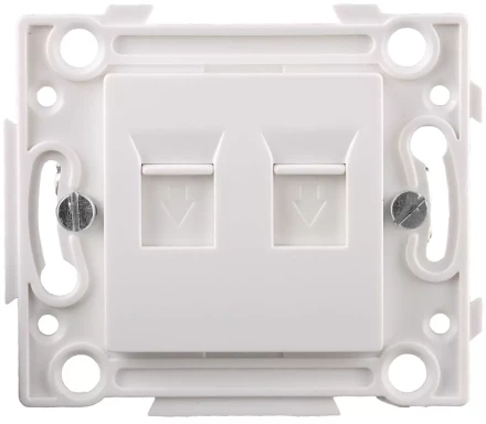 Розетка СВЕТОЗАР телефонная, 2 гнезда SV-55245-2 купить в Нижневартовске