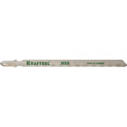 Полотна KRAFTOOL, T318A, для эл/лобзика, HSS, по металлу (1-3мм), EU-хвост., шаг 1,2мм, 110мм, 2шт 159552-1,2 купить в Нижневартовске
