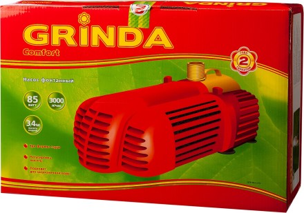 Насос GRINDA фонтанный д/грязной воды, 3 насадки, пропускная способность 3000 л/ч, высота подачи воды 3,4 м, 85 Вт GFP-50-3.4-U купить в Нижневартовске