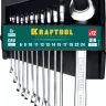 Наборы ключей комбинированных KRAFTOOL, Cr-V, DIN 3110, на пластиковой подвеске 27079-H12C купить в Нижневартовске