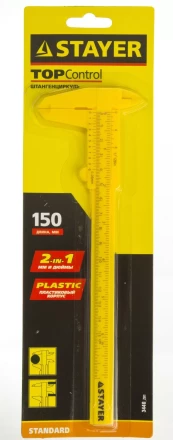 Штангенциркуль STAYER "STANDARD" пластмассовый, 150 мм 3440_z01 купить в Нижневартовске