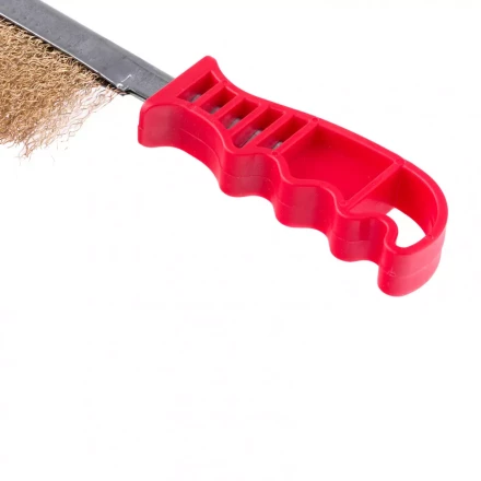 Щетка металлическая латунированная пластиковая ручка Matrix 74827 купить в Нижневартовске