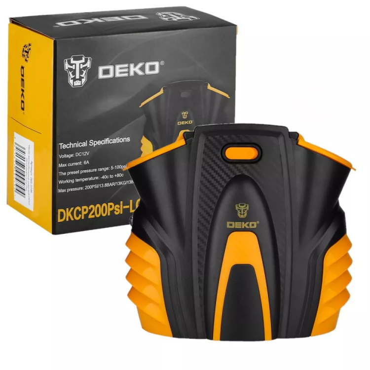 Насос автомобильный цифровой DEKO DKCP200Psi-LCD Plus, 065-0796 купить в Нижневартовске