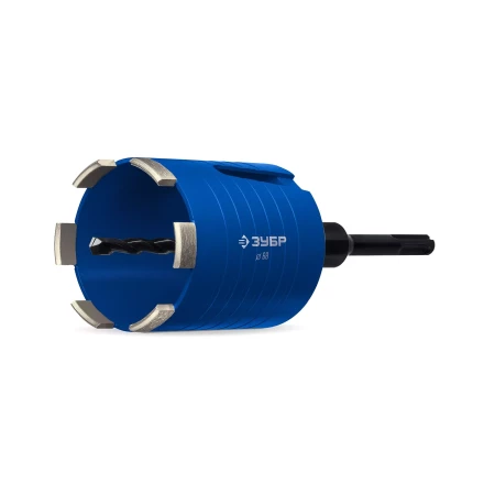 ЗУБР АСК d 68 мм (М16, рабочая глубина 75 мм, лазерная сварка), алмазная сегментная коронка для подрозетников, Профессионал (29875-68) купить в Нижневартовске