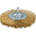 ЗУБР &quot;ЭКСПЕРТ&quot;. Щетка дисковая для дрели, двухрядная, витая латунированная стальная проволока 0,3мм, 100мм 3520-100-2_z01 купить в Нижневартовске