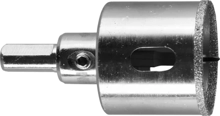 Коронка ЗУБР алмазная в сборе по кафелю, керамике с центрирующим сверлом и имбусовым ключом, зерно 60, 38мм 29850-38 купить в Нижневартовске