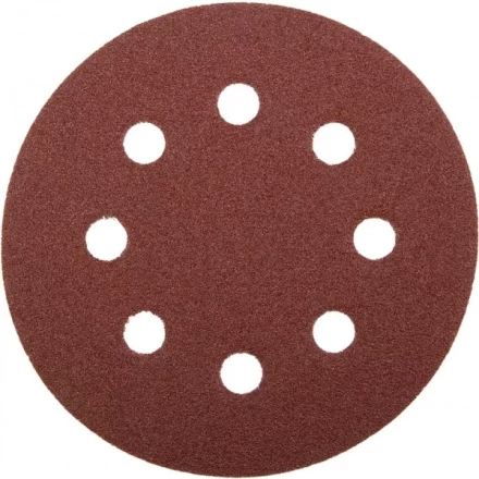 Круг шлифовальный ЗУБР "МАСТЕР" универсальный, из абразивной бумаги на велкро основе, 8 отверстий, Р60, 115мм, 5шт 35560-115-060 купить в Нижневартовске