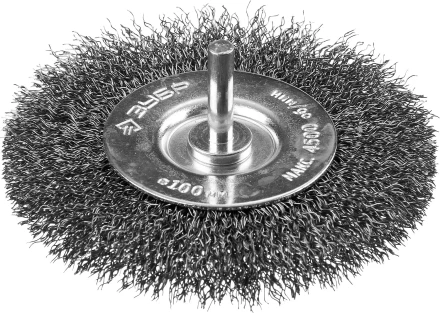 ЗУБР "ПРОФЕССИОНАЛ". Щетка дисковая для дрели, витая стальная проволока 0,3мм, 100мм 35198-100_z02 купить в Нижневартовске