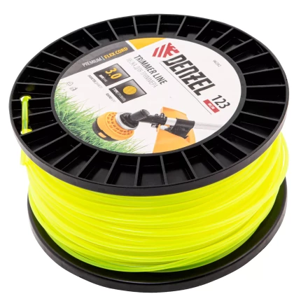 Леска для триммера круглая Denzel, 3,0мм х 123м, на DIN катушке FLEX CORD, 96282 купить в Нижневартовске