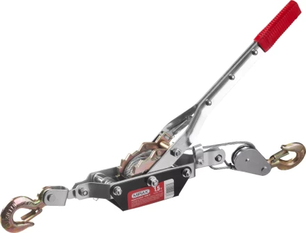 Лебедка ручная рычажная MIRAX, тросовая, 1,5т, 1,8м 43130-1.5 купить в Нижневартовске