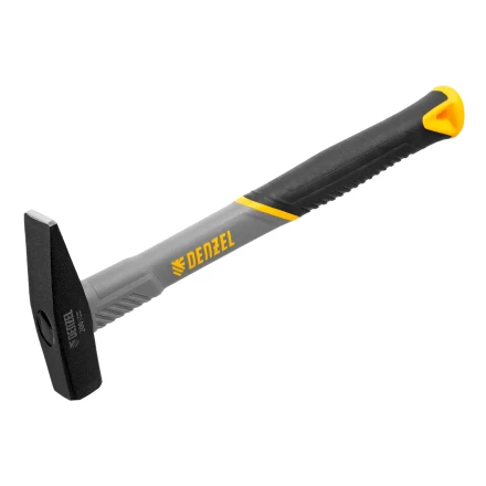 Молоток слесарный, 200 г Denzel, кованый, фибергласовая рукоятка c TPR покрытием 10482 купить в Нижневартовске