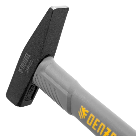 Молоток слесарный, 200 г Denzel, кованый, фибергласовая рукоятка c TPR покрытием 10482 купить в Нижневартовске