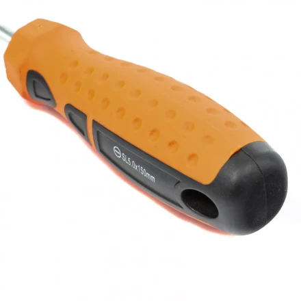 Отвертка &quot;Point&quot;, SL5,0 х 150 мм, CrV, 2-х компонентная рукоятка Sparta 11767 купить в Нижневартовске